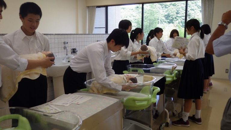 中仙中実習室見学