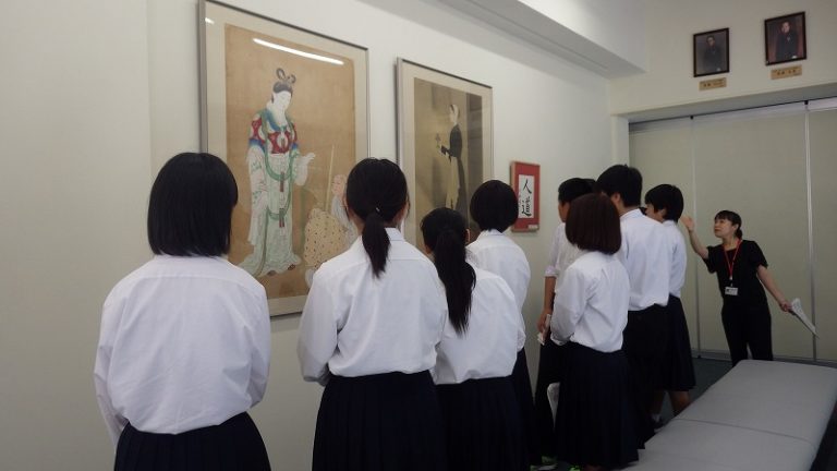 中仙中図書館見学