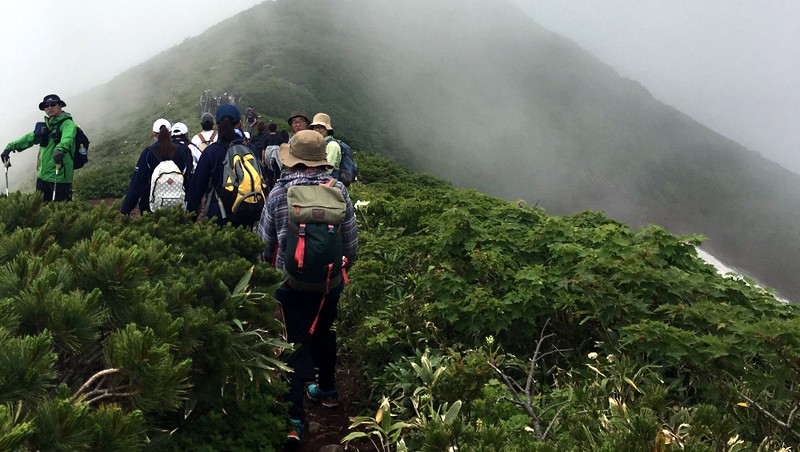秋田駒ヶ岳にて登山実習を実施しました（2018.7.14）