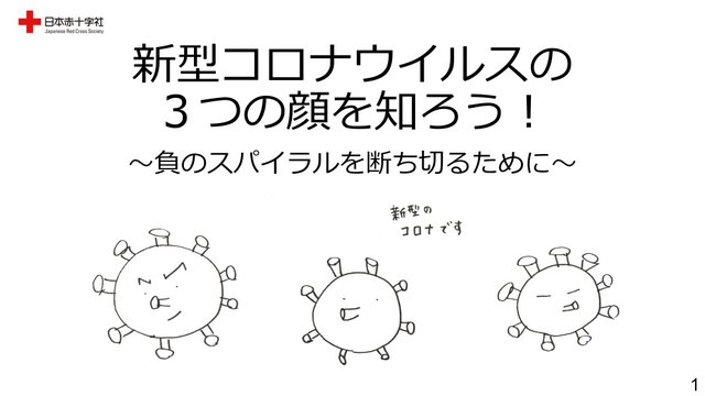 新型コロナウイルスの３つの顔を知ろう！～負のスパイラルを断ち切るために～１