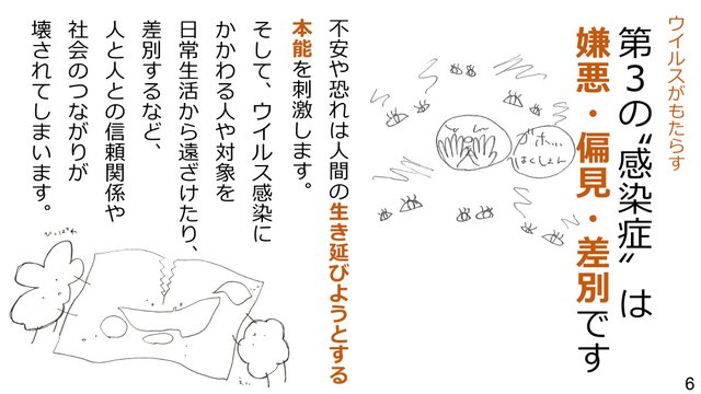 新型コロナウイルスの３つの顔を知ろう！～負のスパイラルを断ち切るために～６