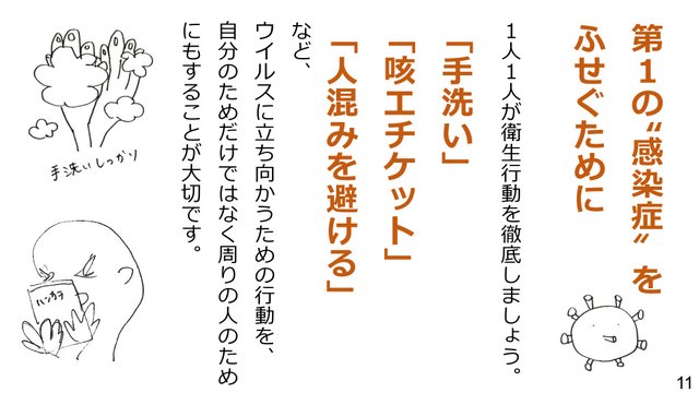 新型コロナウイルスの３つの顔を知ろう！～負のスパイラルを断ち切るために～１１